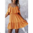 Women's Long Flared Dress Carmen Shoulders (S / M ONE SIZE) ITALIAN FASHION IMWA221622 M / L oranžová