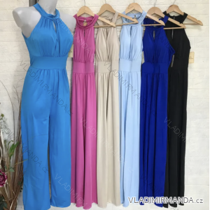 Women's Long Elegant Sleeveless Jumpsuit (S/M ONE SIZE) ITALIAN FASHION IMPGM23148A