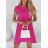 Dress oversize short sleeve womens (UNI S-L) ITALIAN FASHION IMD20187 S/M red