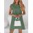 Dress oversize short sleeve womens (UNI S-L) ITALIAN FASHION IMD20187 S/M red