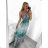 Women's Long Short Sleeve Dress (S / M ONE SIZE) FRENCH FASHION FMB21008