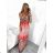 Women's Long Short Sleeve Dress (S / M ONE SIZE) FRENCH FASHION FMB21008