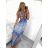 Women's Long Short Sleeve Dress (S / M ONE SIZE) FRENCH FASHION FMB21008