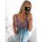 Women's Long Short Sleeve Dress (S / M ONE SIZE) FRENCH FASHION FMB21008