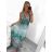 Women's Long Short Sleeve Dress (S / M ONE SIZE) FRENCH FASHION FMB21008