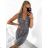 Women's Sleeveless Summer Dress (M/L, XL/2XL) ITALIAN FASHION IMB23F913