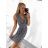 Women's Sleeveless Summer Dress (M/L, XL/2XL) ITALIAN FASHION IMB23F913