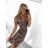 Women's Sleeveless Summer Dress (M/L, XL/2XL) ITALIAN FASHION IMB23F829