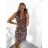 Women's Sleeveless Summer Dress (M/L, XL/2XL) ITALIAN FASHION IMB23F829/DU XL/2XL Pink
