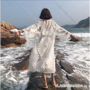 Women's Long Linen Shirt Dress Long Sleeve (S/M ONE SIZE) ITALIAN FASHION IMPLI2272014