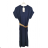 Women's Summer Dress with Belt Short Sleeve (S/M ONE SIZE) ITALIAN FASHION IMPLI245904