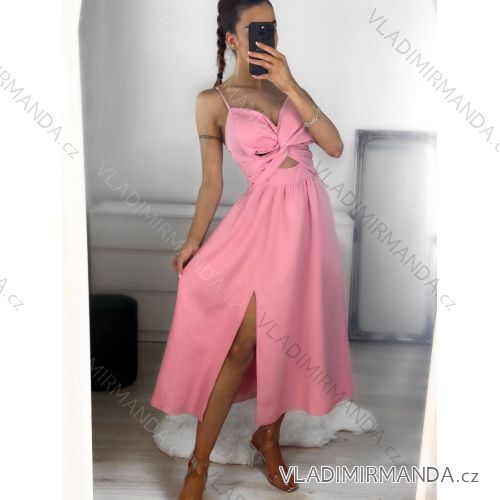 Women's Sleeveless Summer Dress (S / M ONE SIZE) ITALIAN FASHION IMWC222493