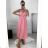 Women's Sleeveless Summer Dress (S / M ONE SIZE) ITALIAN FASHION IMWC222493 S/M light pink