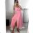 Women's Sleeveless Summer Dress (S / M ONE SIZE) ITALIAN FASHION IMWC222493 S/M light pink