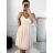 Buttoned Dress with Buttoned Ladies (uni s-m) ITALIAN FASHION IM2203948 S/M béžová