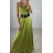 Long summer dress with straps for women (S/M ONE SIZE) ITALIAN FASHION IMPBB24S3208