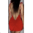 Women's short summer elegant dress with straps (S/M ONE SIZE) ITALIAN FASHION IMPBB24H6799