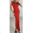 Long summer dress, elegant, with straps, women's (S/M/L ONE SIZE) ITALIAN FASHION IMPBB25H6536