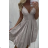 Women's Summer Elegant Sparkly Sequin Strap Dress (S/M ONE SIZE) ITALIAN FASHION IMPBB23C14158