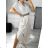 Summer Midi Short Sleeve Summer Dress (S / M / L ONE SIZE) ITALIAN FASHION IMWA222563