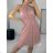 Šaty letní na ramínka dámské (S/M ONE SIZE) ITALSKÁ MÓDA IMPBB22B21841 white S / M