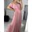 Carmen long dress straps women (S / M / L ONE SIZE) ITALIAN FASHION IMD22374 S/M Brown