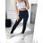 Women's long sports top and leggings set (S/M ONE SIZE) ITALIAN FASHION IMPLP23001/DU S/M beige