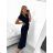 Women's long summer short sleeve dress (S/M ONE SIZE) ITALIAN FASHION IM323111/DU red