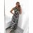 Women's Icecool Summer Sleeveless Long Dress (S/M/L ONE SIZE) ITALIAN FASHION IMM22M2942-8