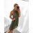 Women's Sleeveless Pleated Summer Dress (S/M ONE SIZE) ITALIAN FASHION IMWB23352