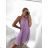 Women's Sleeveless Pleated Summer Dress (S/M ONE SIZE) ITALIAN FASHION IMWB23352