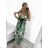 Women's summer icecool sleeveless long dress (S/M/L ONE SIZE) ITALIAN FASHION IMM22974 M / L Green