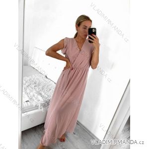 Women's Lace Cotton Short Sleeve Women's Dress (S / M ONE SIZE) ITALIAN FASHION IMWM215877