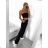 Women's Elegant Long Sleeve Blouse (S/M ONE SIZE) ITALIAN FASHION IMM23MS53757 S/M white