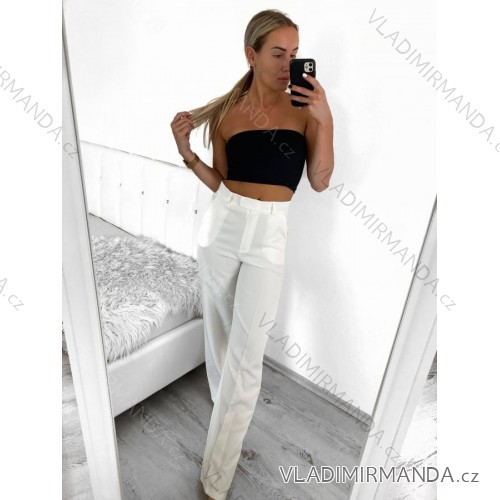 Women's Elegant Long Sleeve Blouse (S/M ONE SIZE) ITALIAN FASHION IMM23MS53757 S/M white