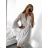 Women's Summer Boho Lace Shirt Dress Long Sleeve (S/M ONE SIZE) ITALIAN FASHION IM823015