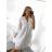 Women's Summer Boho Lace Shirt Dress Long Sleeve (S/M ONE SIZE) ITALIAN FASHION IM823015