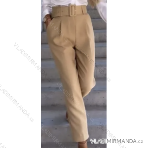 Women's Belted Long Pants (S/M ONE SIZE) ITALIAN FASHION IMPBB23E1703