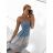 Šaty letní na ramínka dámské (S/M ONE SIZE) ITALSKÁ MÓDA IMPBB22B21841 S/M Light blue