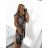 Women's short summer icecool sleeveless dress (S/M ONE SIZE) ITALIAN FASHION IMM23177 S/M black