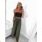 Women's Elegant Belt Long Sleeve Dress (S/M ONE SIZE) ITALIAN FASHION IMM23UN6139