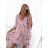 Women's Plus Size Oversize Long Sleeve Summer Dress (S/M/L/XL/2XL ONE SIZE) ITALIAN FASHION IMPLI235543