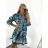 Women's Plus Size Oversize Shirt Long Sleeve Summer Dress (S/M/L/XL/2XL ONE SIZE) ITALIAN FASHION IMPLI234840