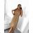 Women's Long Carmen Short Sleeve Dress (S/M ONE SIZE) ITALIAN FASHION IMPGM2323171/DU S/M Beige
