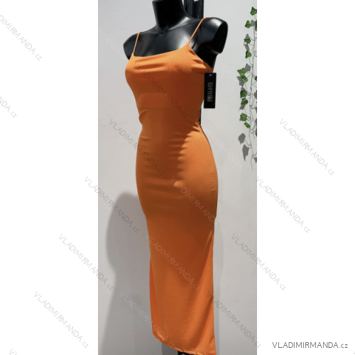 Women's long summer dress with straps (S/M ONE SIZE) ITALIAN FASHION IMPLS2324049-LS2