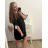 Women's Plus Size Summer Leisure Long Sleeve Dress (L/XL/2XL ONE SIZE) ITALIAN FASHION IMN23ABBY