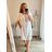 Women's Long Chiffon Short Sleeve Dress (S/M ONE SIZE) ITALIAN FASHION IMWGS231048