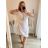 Women's Long Chiffon Short Sleeve Dress (S/M ONE SIZE) ITALIAN FASHION IMWGS231048