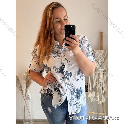 Women's Oversized Short Sleeve Tunic (M-2XL ONE SIZE) ITALIAN FASHION IMPSH232202B
