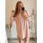 Women's Oversize Long Sleeve Shirt (S/M/L/XL ONE SIZE) ITALIAN FASHION IMD22794 3xl / 4xl Emerald